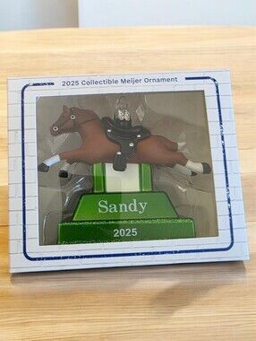 NEW 2025 Collectible Meijer 'Sandy' Horse Ornament